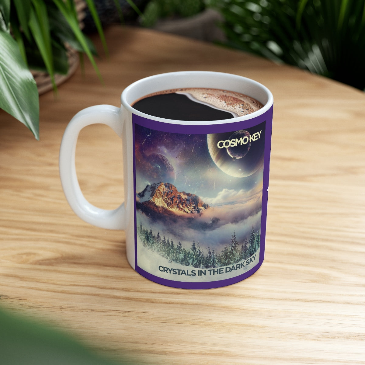 Crystals in the Dark Sky Ceramic Mug 11oz