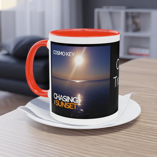 Chasing the Sunset Two-Tone Coffee Mug, 11oz