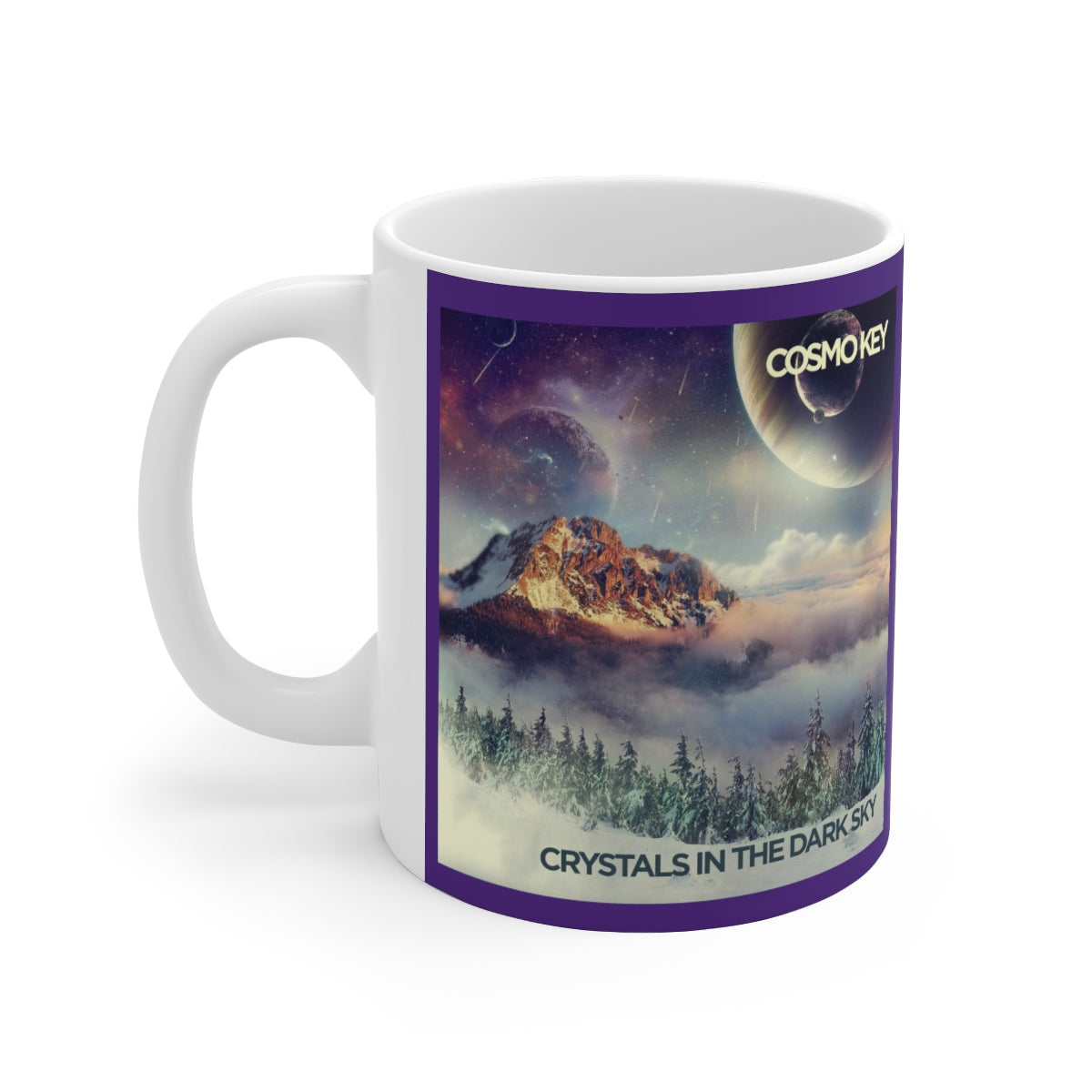 Crystals in the Dark Sky Ceramic Mug 11oz